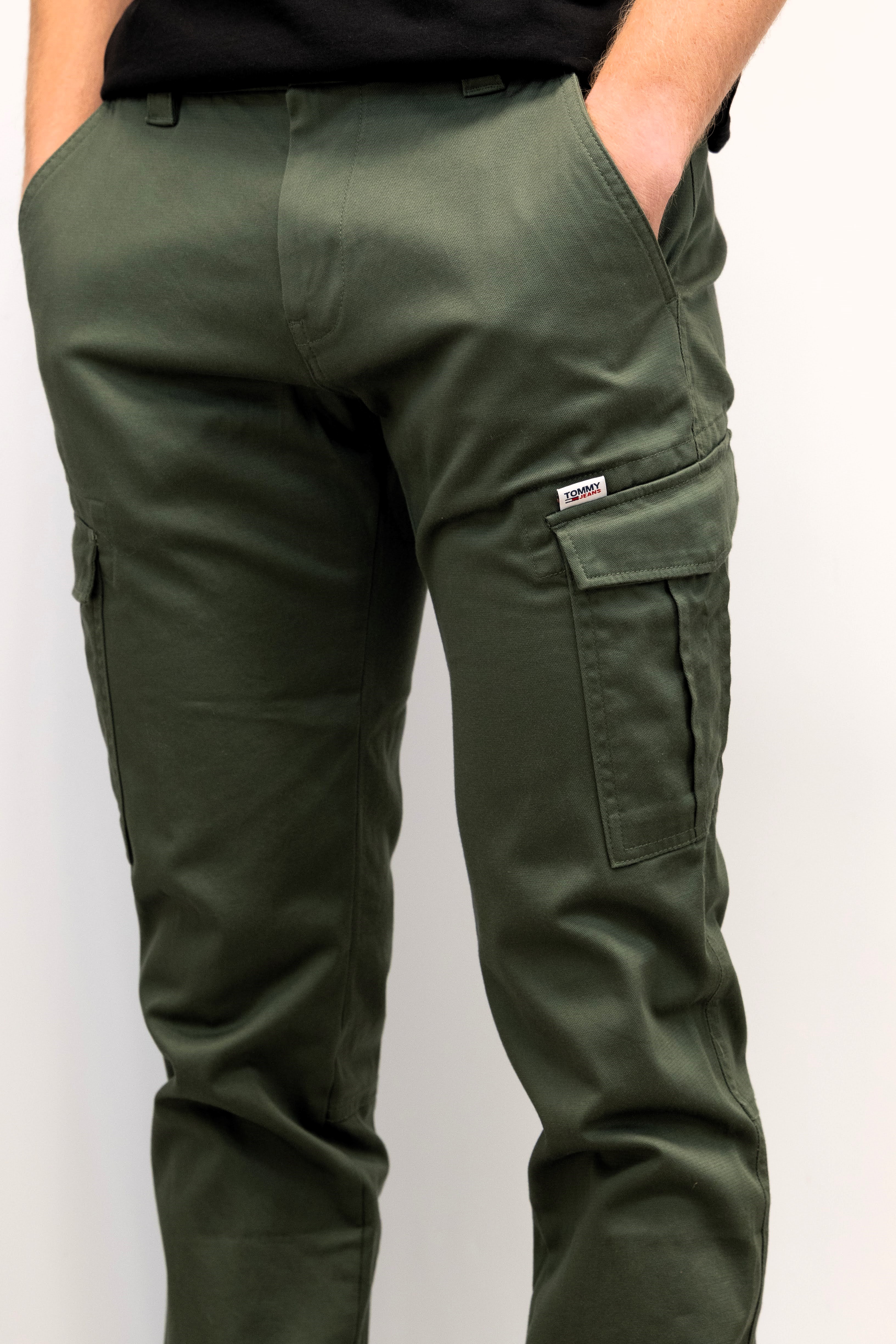 Pánské kalhoty Tommi Jeans SCANTON DOBBY - Kapsáče