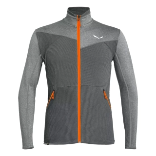 Pánská mikina Salewa Puez Hybrid PL Fleece M onyx melange